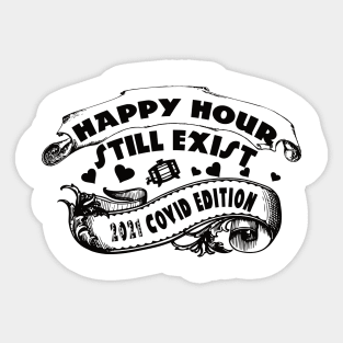 happy hour by chakibium Sticker